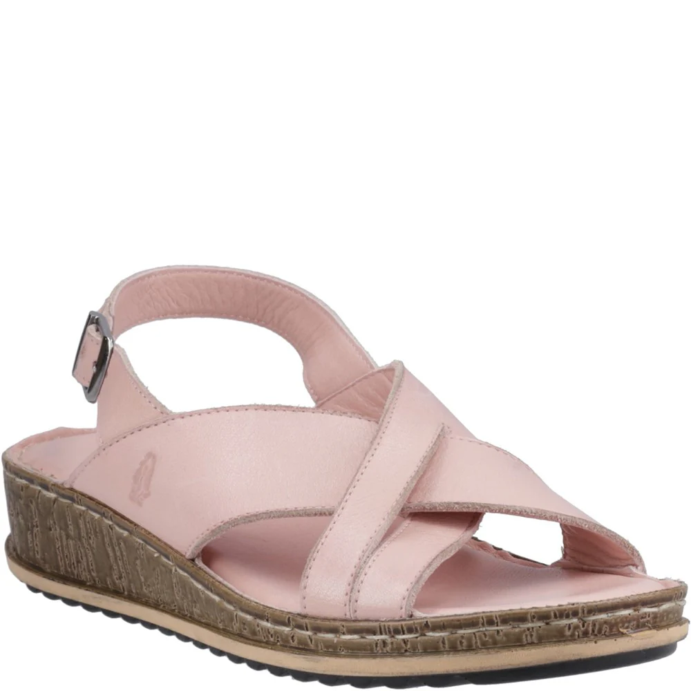 Hush Puppies Women Elena Crossover Wedges - Blush