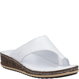 Hush Puppies Women Elissa Toepost Sandals - White