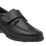 Cushion Walk Mens Touch Fasten Comfort Shoes - Black