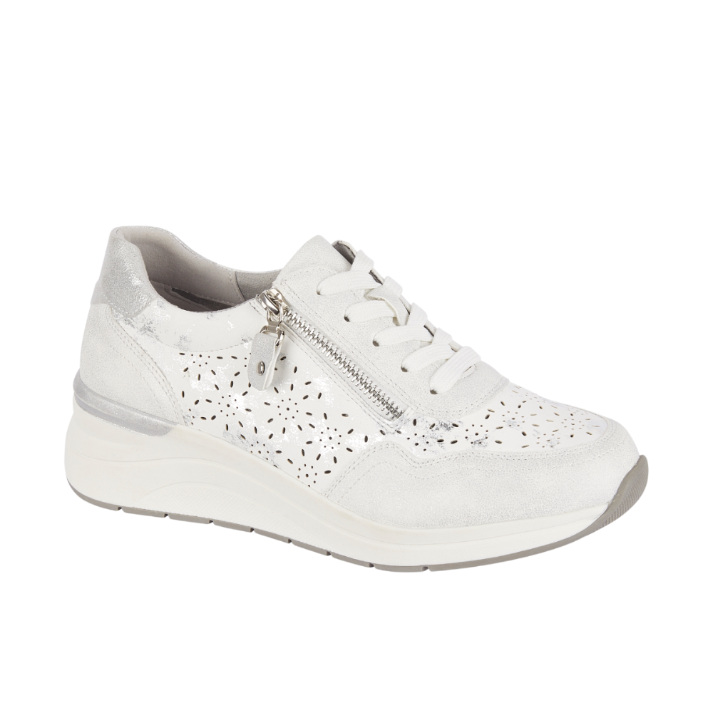 Essential Comfort Zip Trainers – White