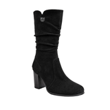 Women Suedette Mid-Calf Block Heel Boots