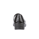 Womens Patent Slip-On Extra Comfort Shoe – Black