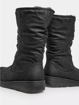 Mid Calf Faux Fur Lined Boots