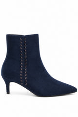 Suedette Kitten Heel Ankle Boots
