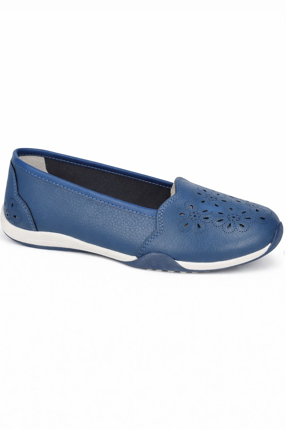 Laser Cut Faux Leather Pumps