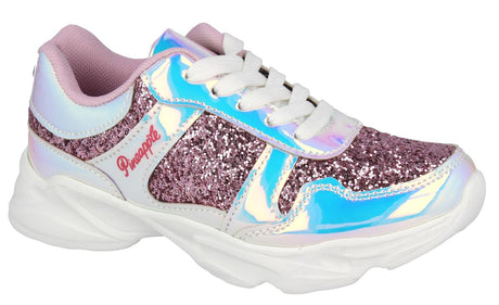 Glitter Trainers – Purple Sparkle with Iridescent Finish