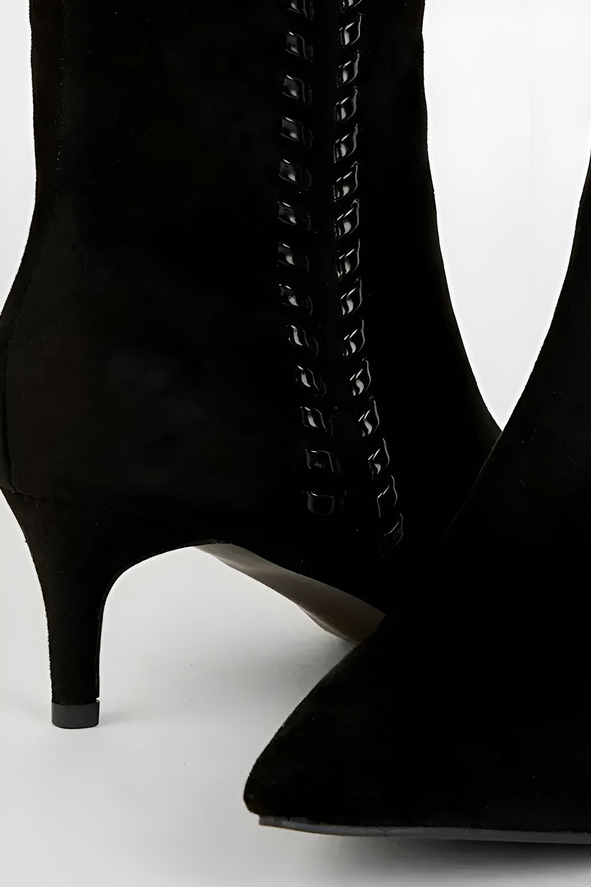 Suedette Kitten Heel Ankle Boots
