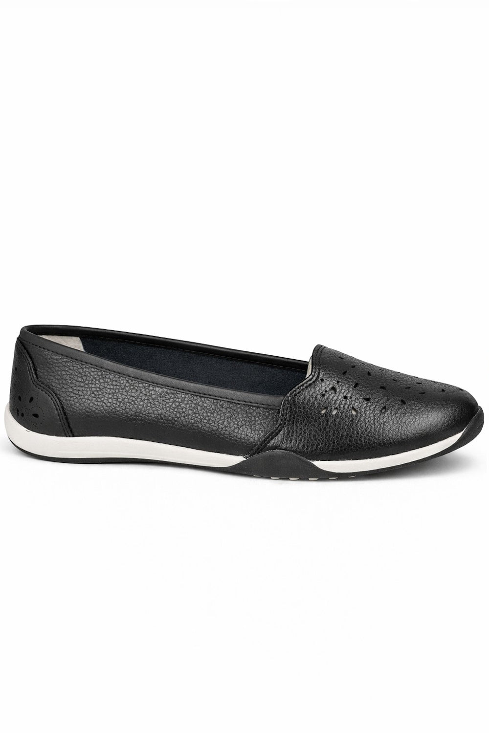 Laser Cut Faux Leather Pumps