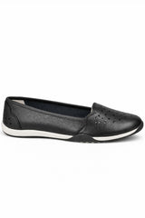 Laser Cut Faux Leather Pumps
