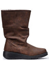 Mid Calf Faux Fur Lined Boots