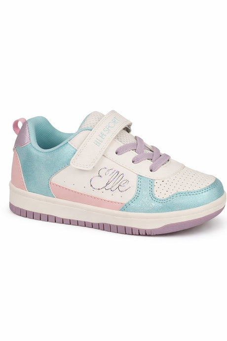 Lightweight Trainers with Hook & Loop Strap and Cushioned Sole