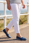 Leather Slip On Laser Cut Comfort Shoe