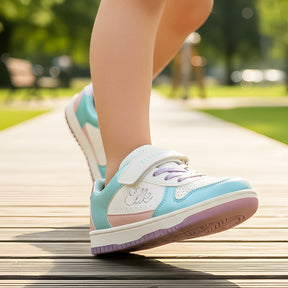 Lightweight Trainers with Hook & Loop Strap and Cushioned Sole