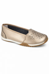 Laser Cut Faux Leather Pumps