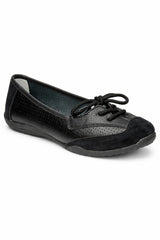 Leather Lace-Up Comfort Flat Shoe