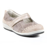 Sandpiper Women Filton Ladies Extra-Wide Shoe for High Instep - Beige
