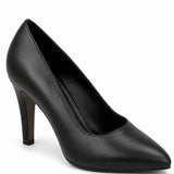 Women's Leather Pointed Toe Stiletto Court Shoes