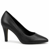 Women's Leather Pointed Toe Stiletto Court Shoes