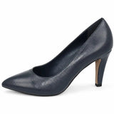 Women's Leather Pointed Toe Stiletto Court Shoes
