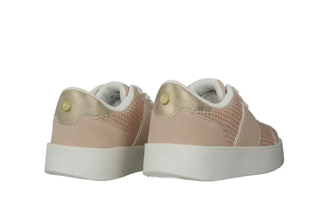 ELLE SPORT Woven Panel Trainers with Gold Detail