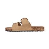 Women Twin Buckle Footbed Mule - Sand
