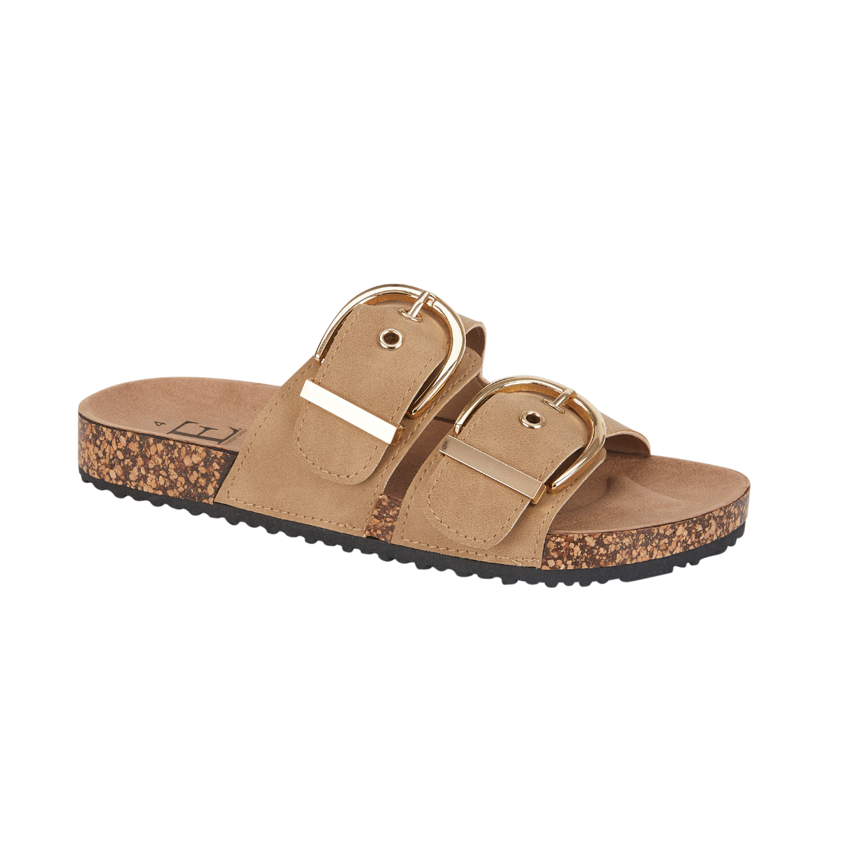 Twin Buckle Footbed Mule