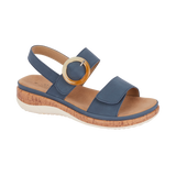 Women Comfort Wedge Sandal - Navy