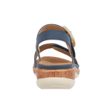 Women Comfort Wedge Sandal - Navy