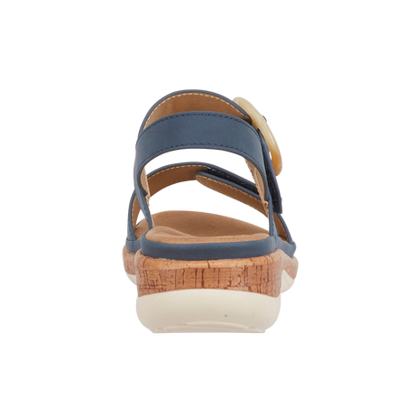 Women Comfort Wedge Sandal - Navy
