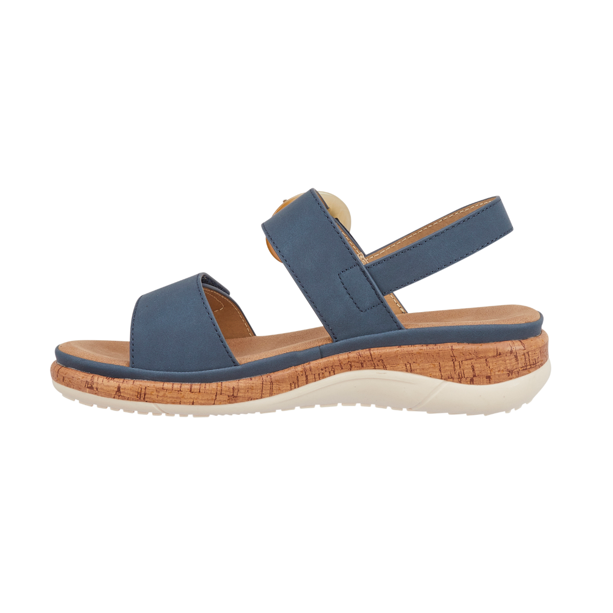 Women Comfort Wedge Sandal - Navy
