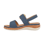 Women Comfort Wedge Sandal - Navy