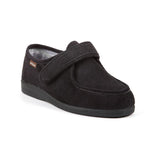 Sandpiper Sven Men’s Extra-Wide Touch Fastening House Shoe - Black