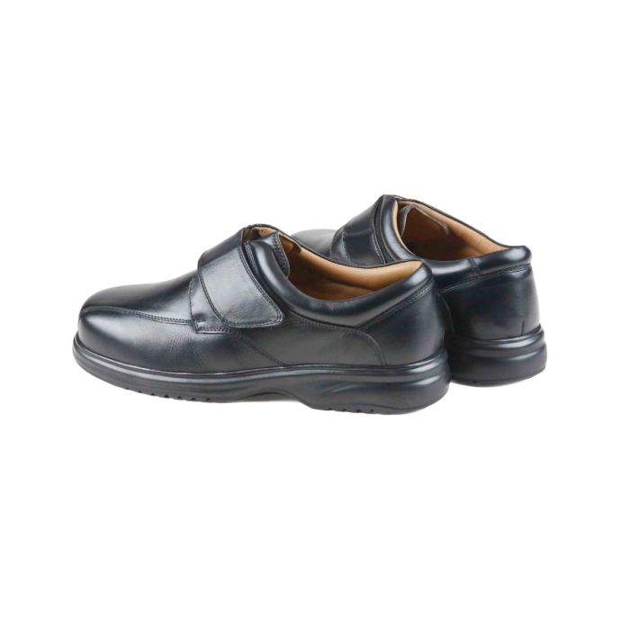 Sandpiper Tony Men’s Extra-Wide Touch Fastening Shoe - Black