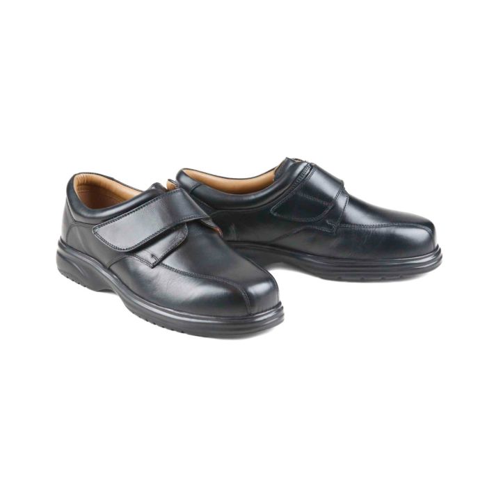 Sandpiper Tony Men’s Extra-Wide Touch Fastening Shoe - Black
