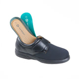 Sandpiper Travis Men’s Extra-Wide Touch Fastening Stretch Shoe - Black